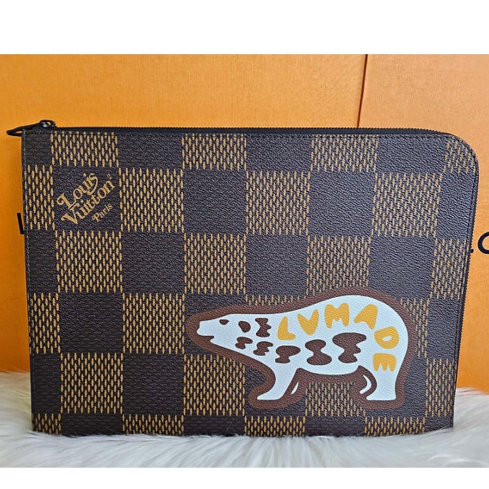 Louis Vuitton Nigo Bear Giant Pochette Jour GM Virgil Abloh Limited Edition EUC